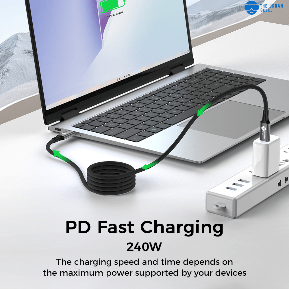 Link Pro 240W USB-C Fast Charging and Data Cable – 8K Video, 40Gbps