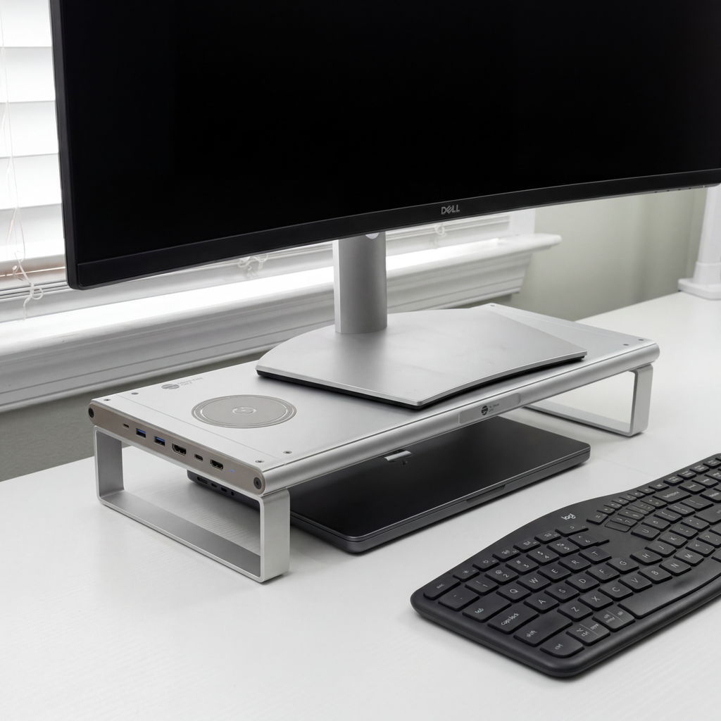 FlexRise 6-in-1 Monitor Riser Docking Station