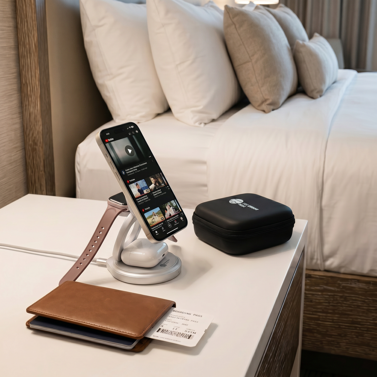 FlexOrb – Qi2 25W Swivel 3-in-1 Wireless Charger
