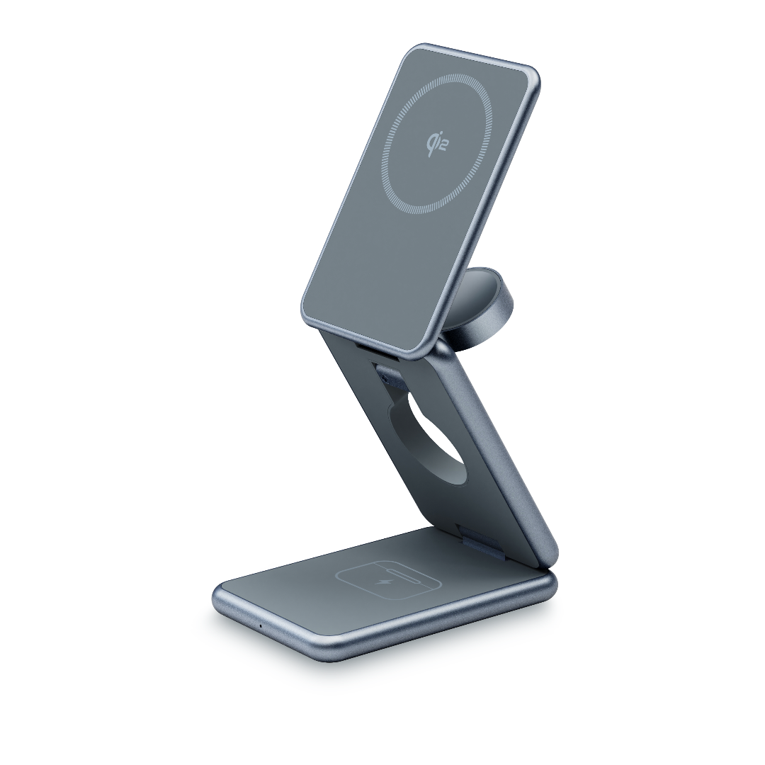 FlexCube Slim 3-in-1 Qi2 Wireless Charger for Samsung Galaxy