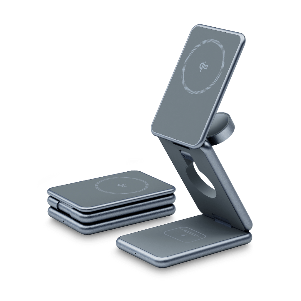 FlexCube Slim 3-in-1 Qi2 Wireless Charger for Samsung Galaxy