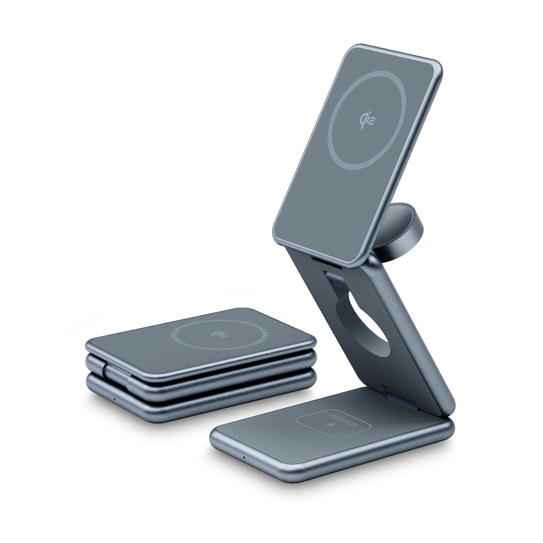 FlexCube Slim 3-in-1 Qi2 Wireless Charger for Samsung Galaxy