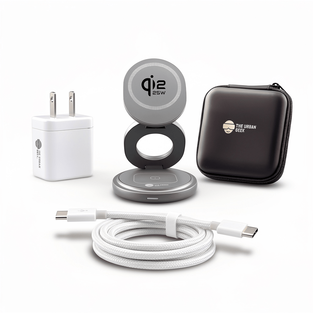 FlexOrb – Qi2 25W Swivel 3-in-1 Wireless Charger