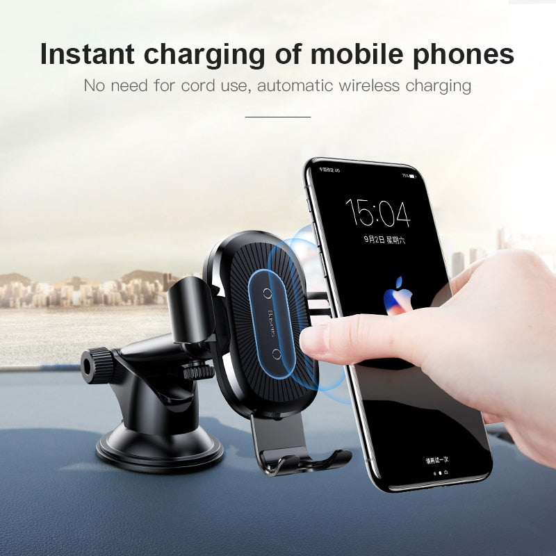 Qi Wireless Car Charging Phone Holder