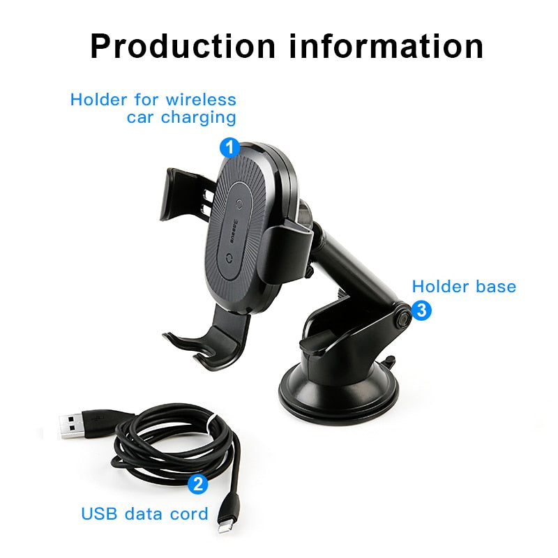 Qi Wireless Car Charging Phone Holder