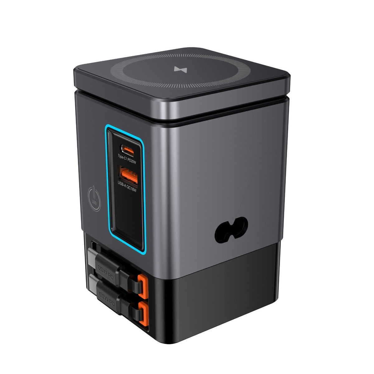 FlexHub – 105W 6-in-1 Wireless Charging Station for Multiple Devices