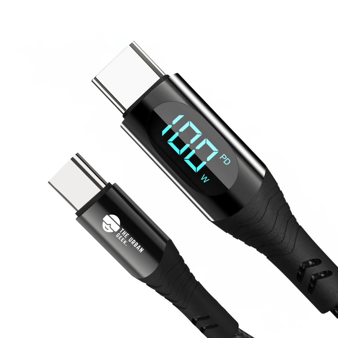 TheUrbanGeek Link Core USB-C Fast Charging and Data Cable with Power Display (100W) - TheUrbanGeek