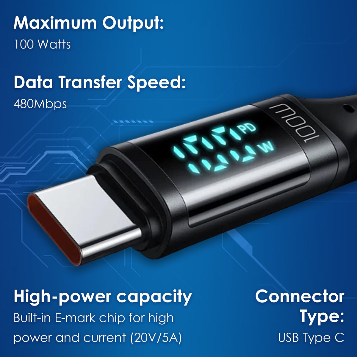Link Core USB-C Fast Charging and Data Cable (100W / 140W)